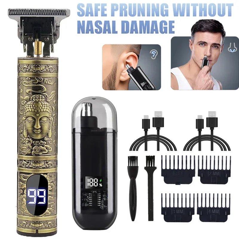 Men'S Face Grooming - 휴대용 T9 헤어 클리퍼 코털 제거기